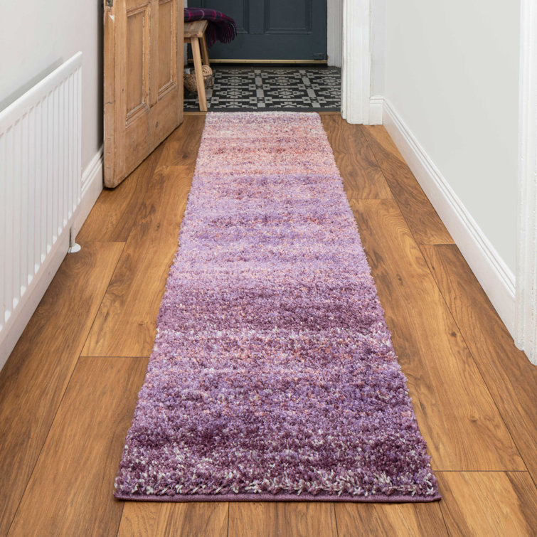 Latitude Run Luxury Shaggy Lavender Rug & Reviews Wayfair.co.uk